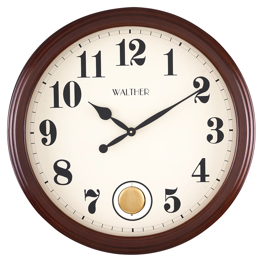 ساعت دیواری مدرن قهوه‌ای E7042