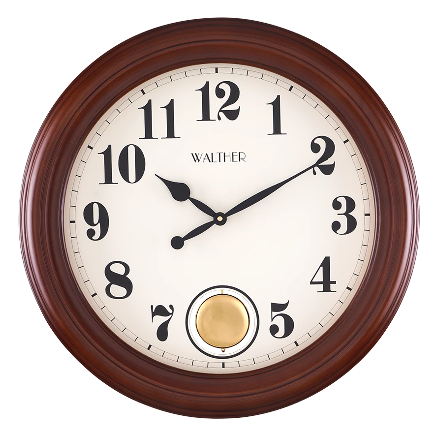 ساعت دیواری مدرن قهوه‌ای E6039