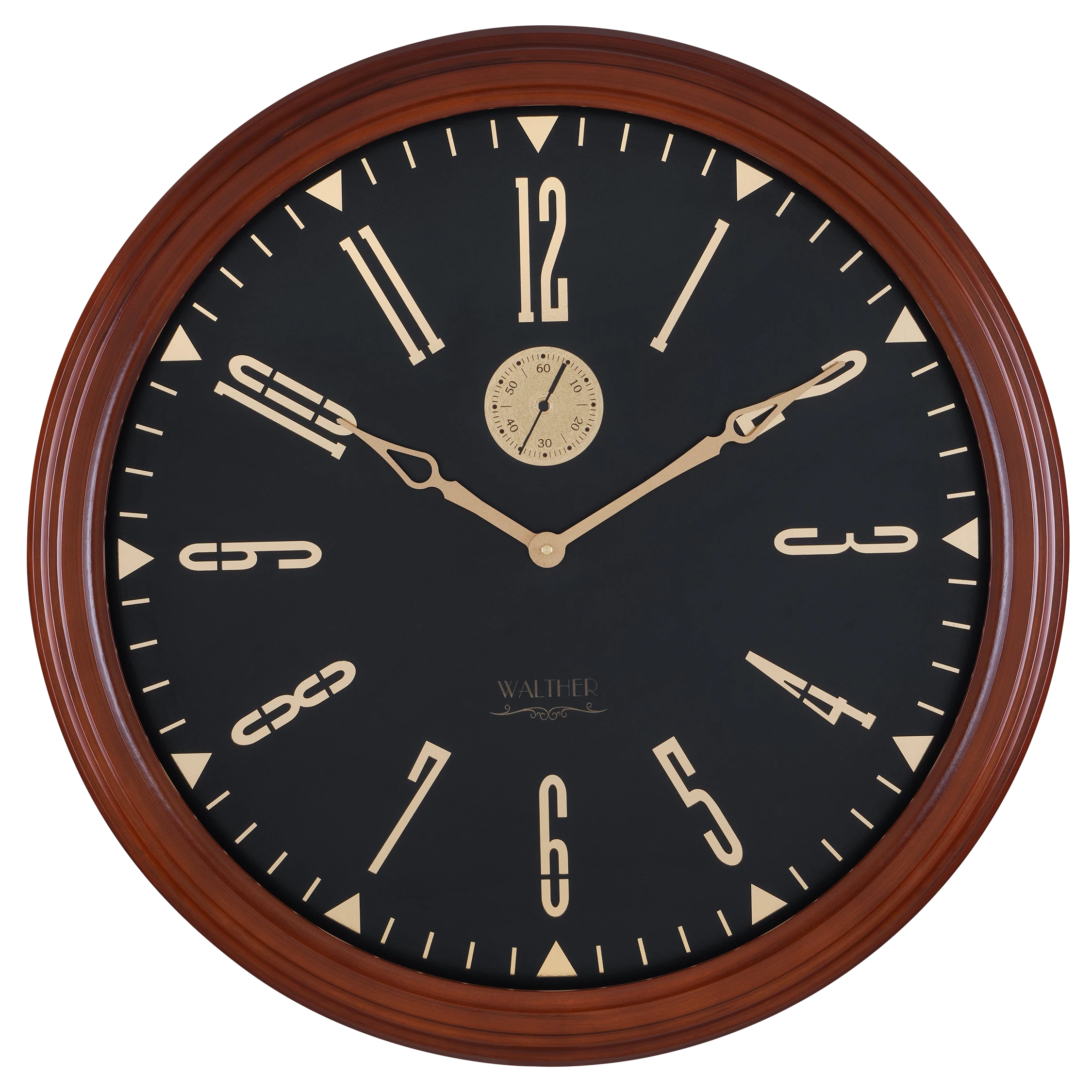 ساعت دیواری مدرن قهوه‌ای C7026