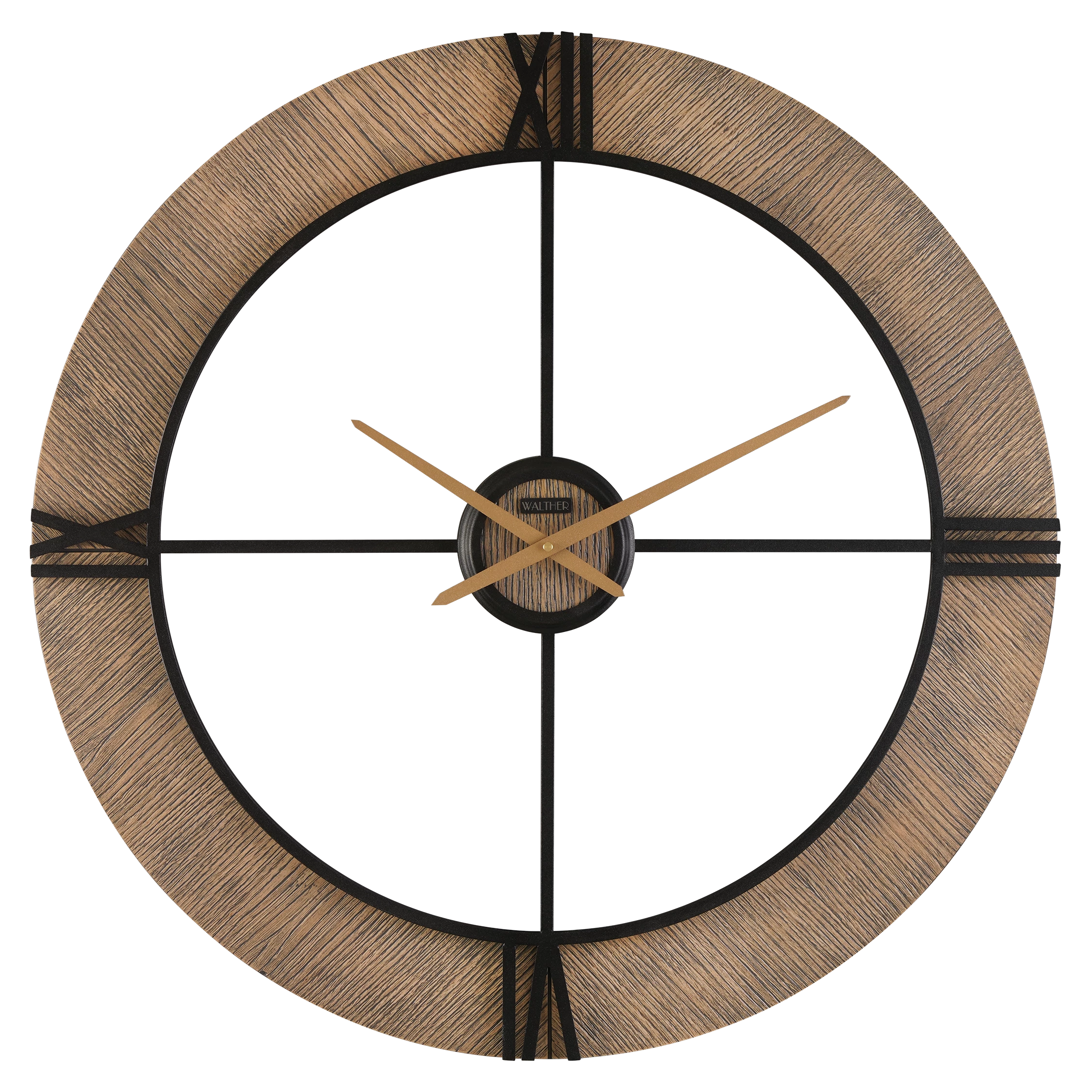 ساعت دیواری مدرن قهوه‌ایM8079