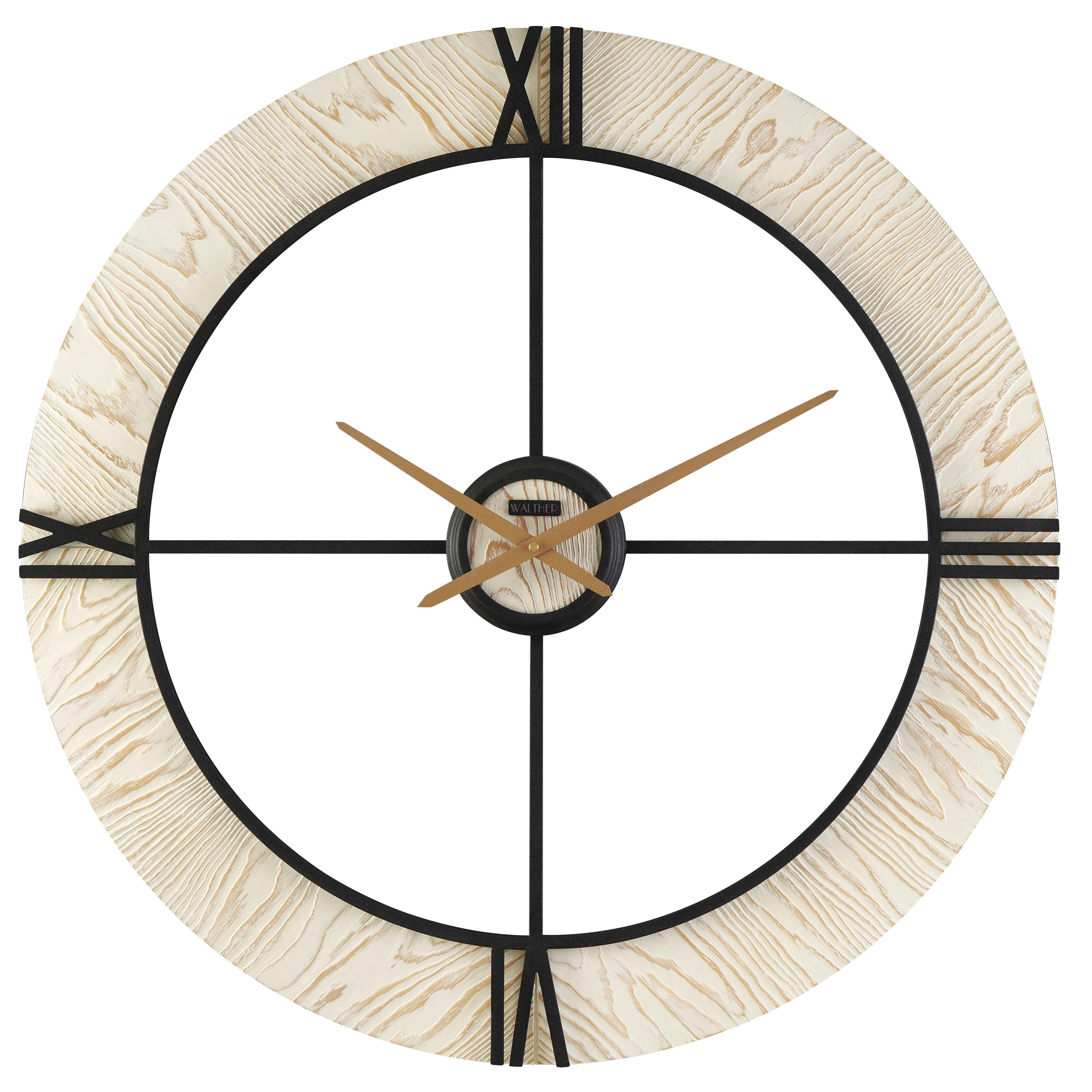 ساعت دیواری مدرن وایت‌واش M8079