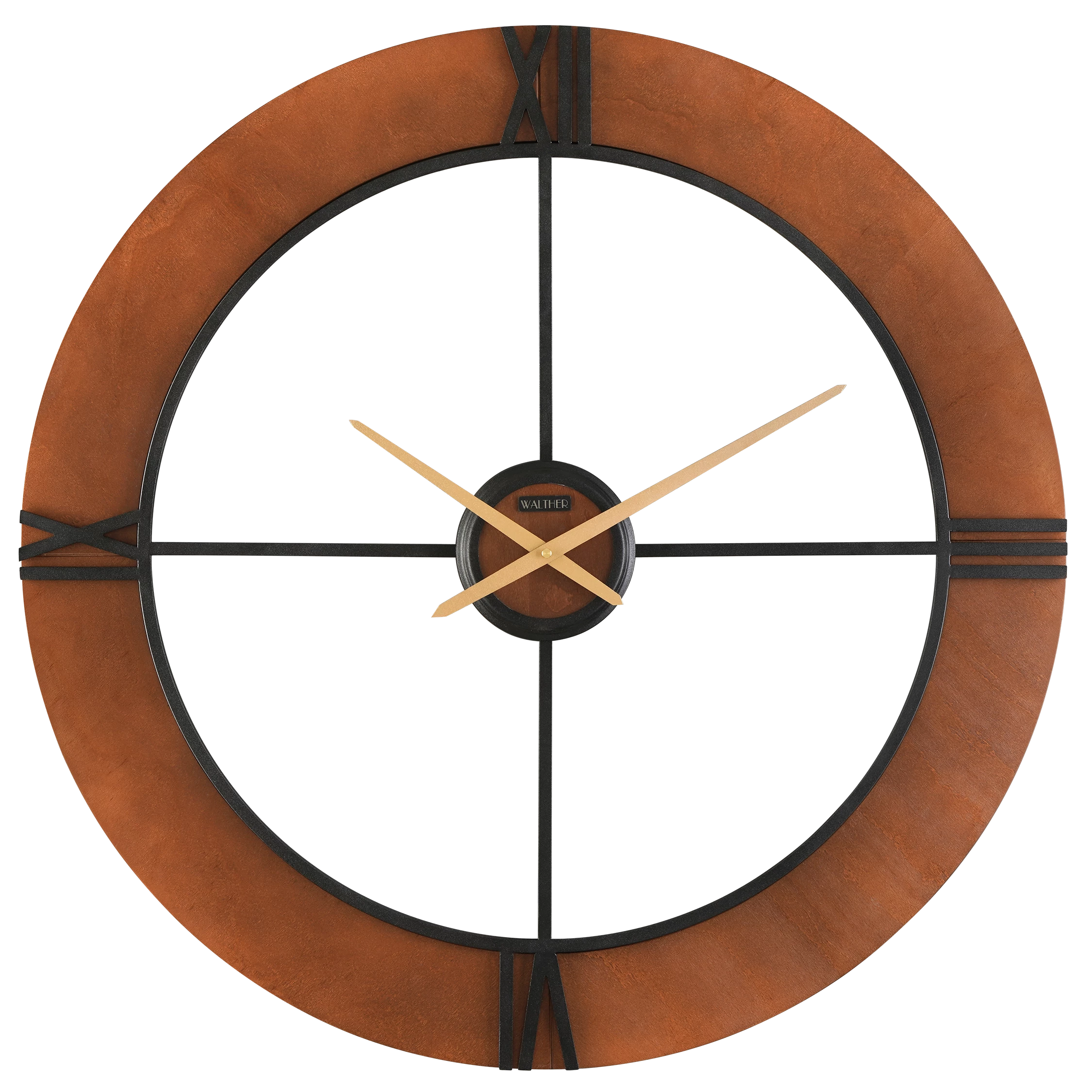 ساعت دیواری مدرن قهوه‌ایM8079