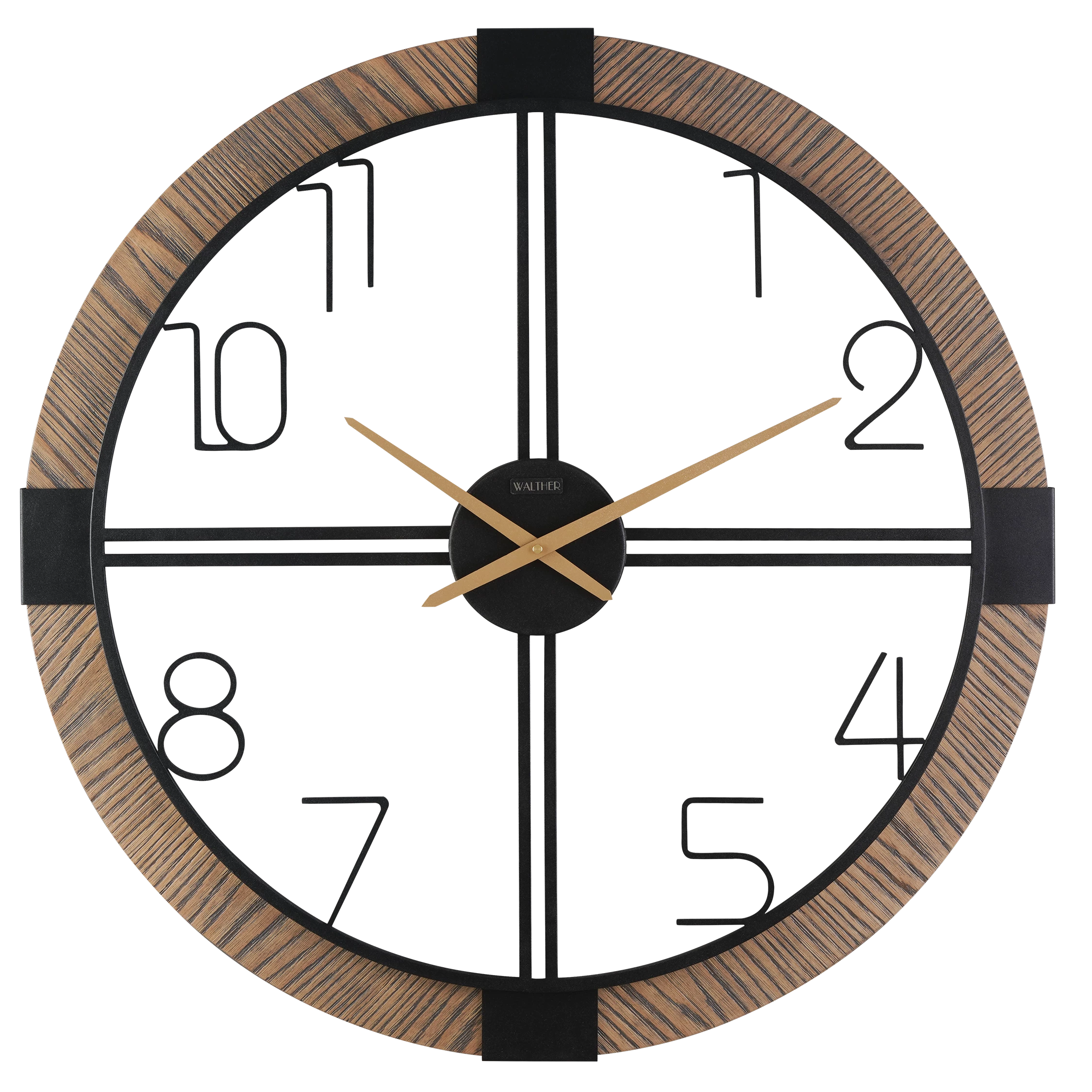 ساعت دیواری مدرن قهوه‌ایM8072