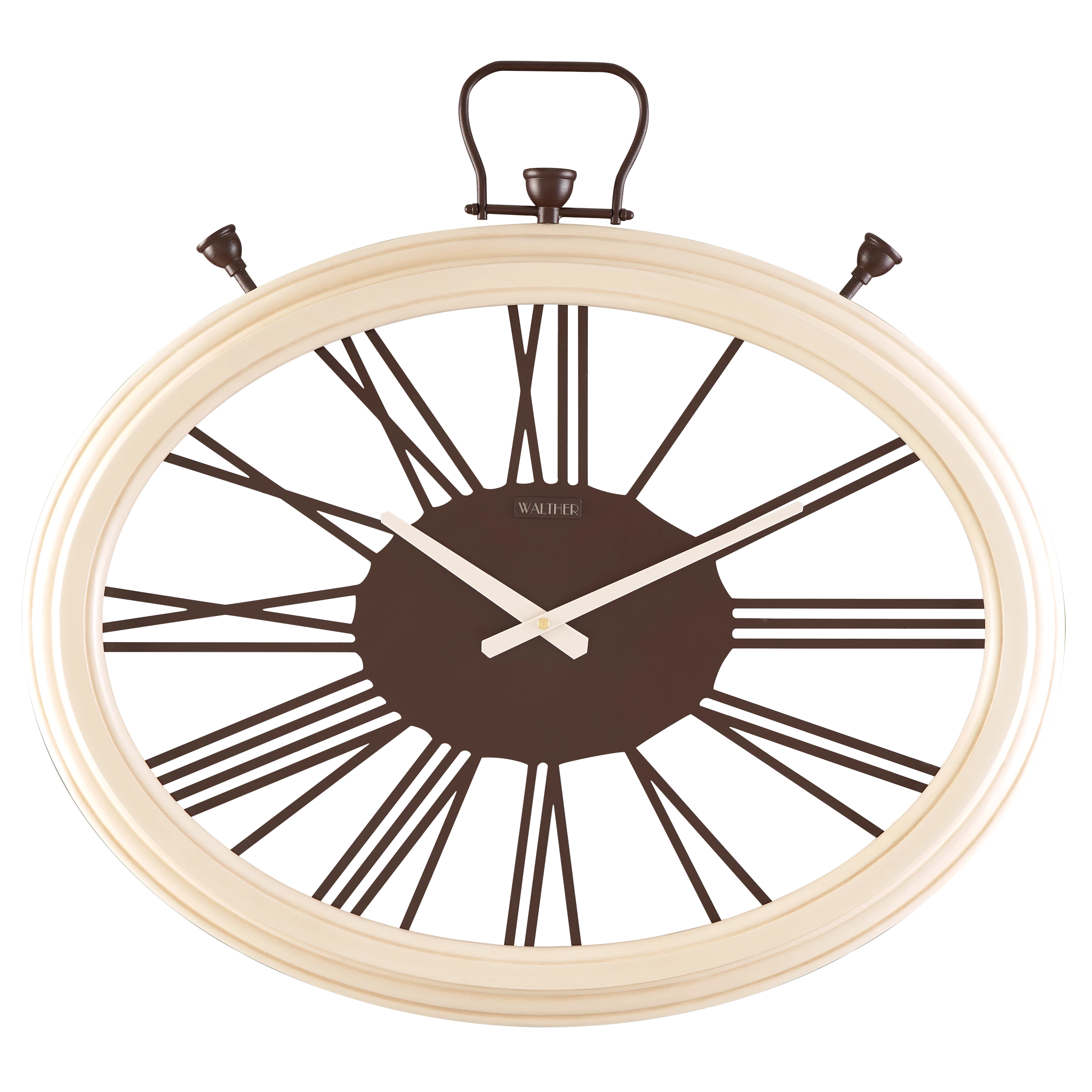 ساعت دیواری مدرن کرمی E6563