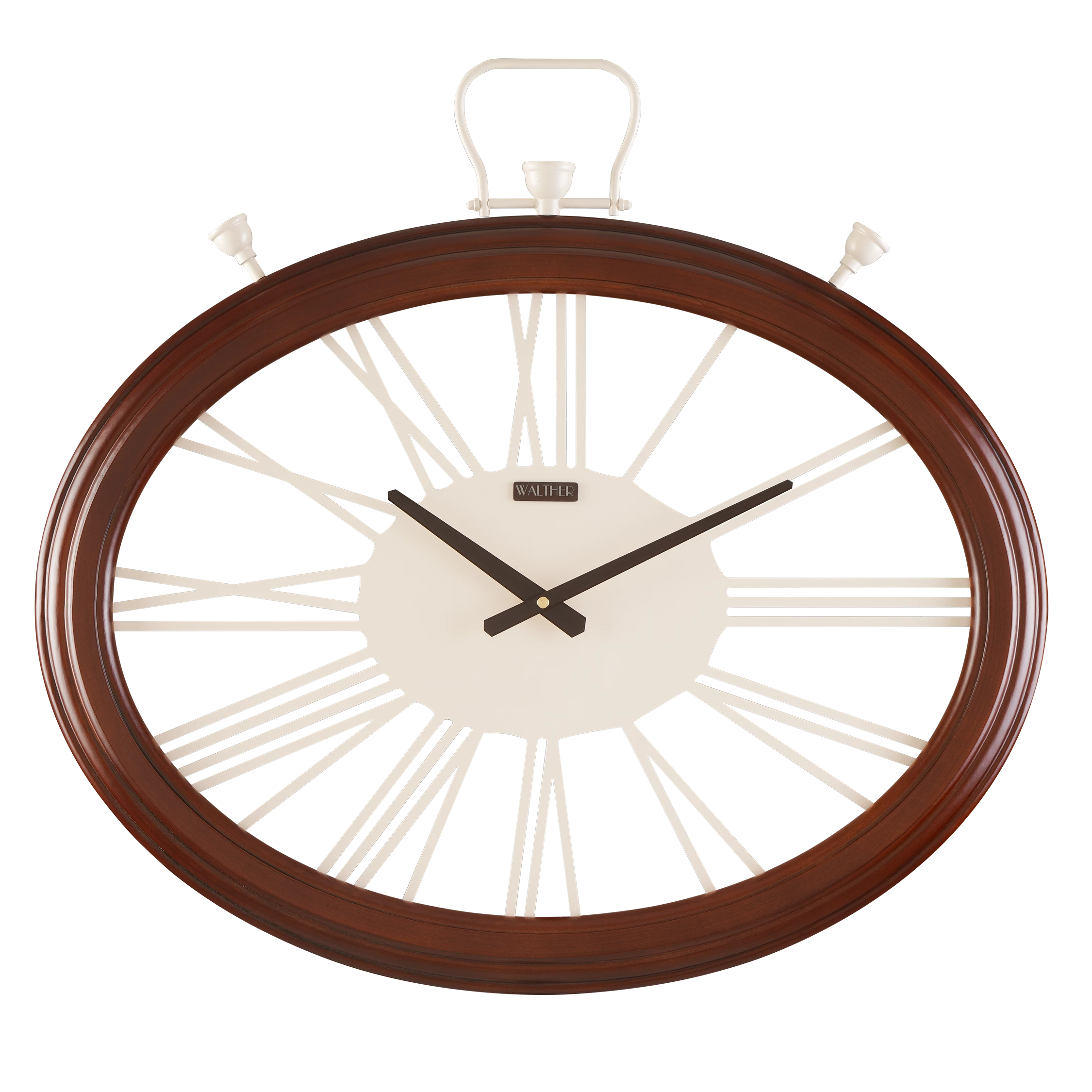 ساعت دیواری مدرن قهوه‌ای E6563