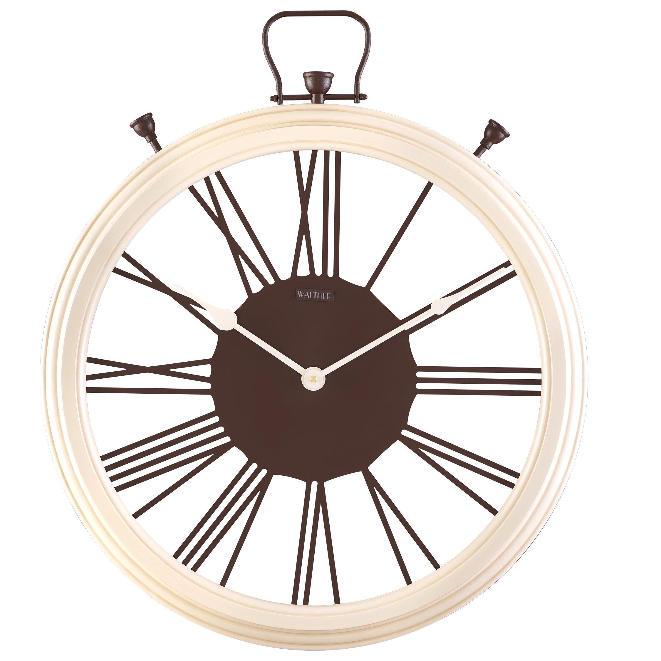 ساعت دیواری مدرن کرمی E6061