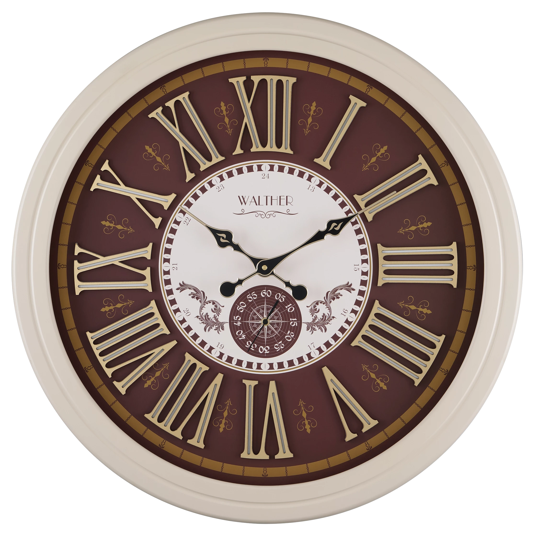 ساعت دیواری مدرن کرمی A7021