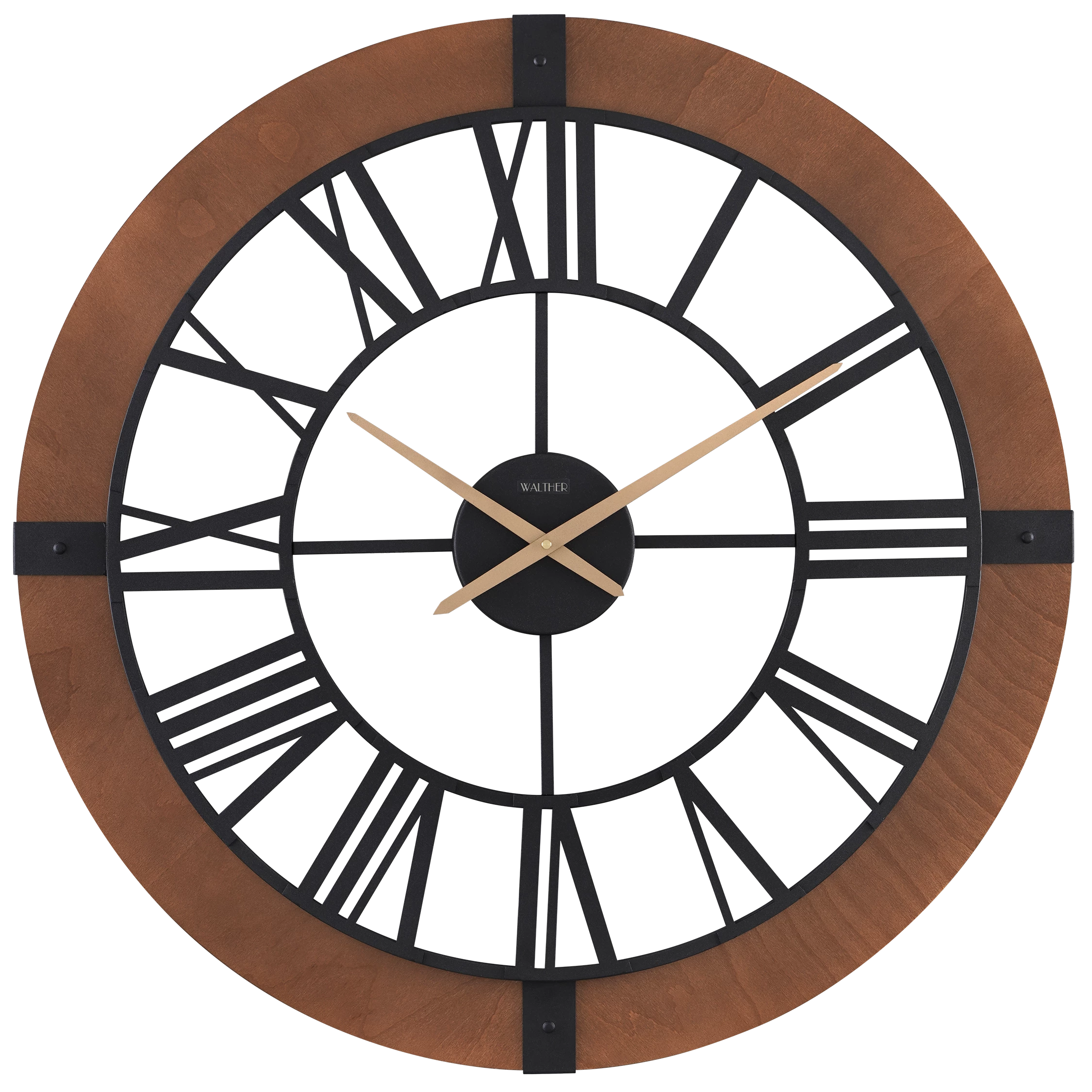 ساعت دیواری مدرن قهوه‌ایW8073