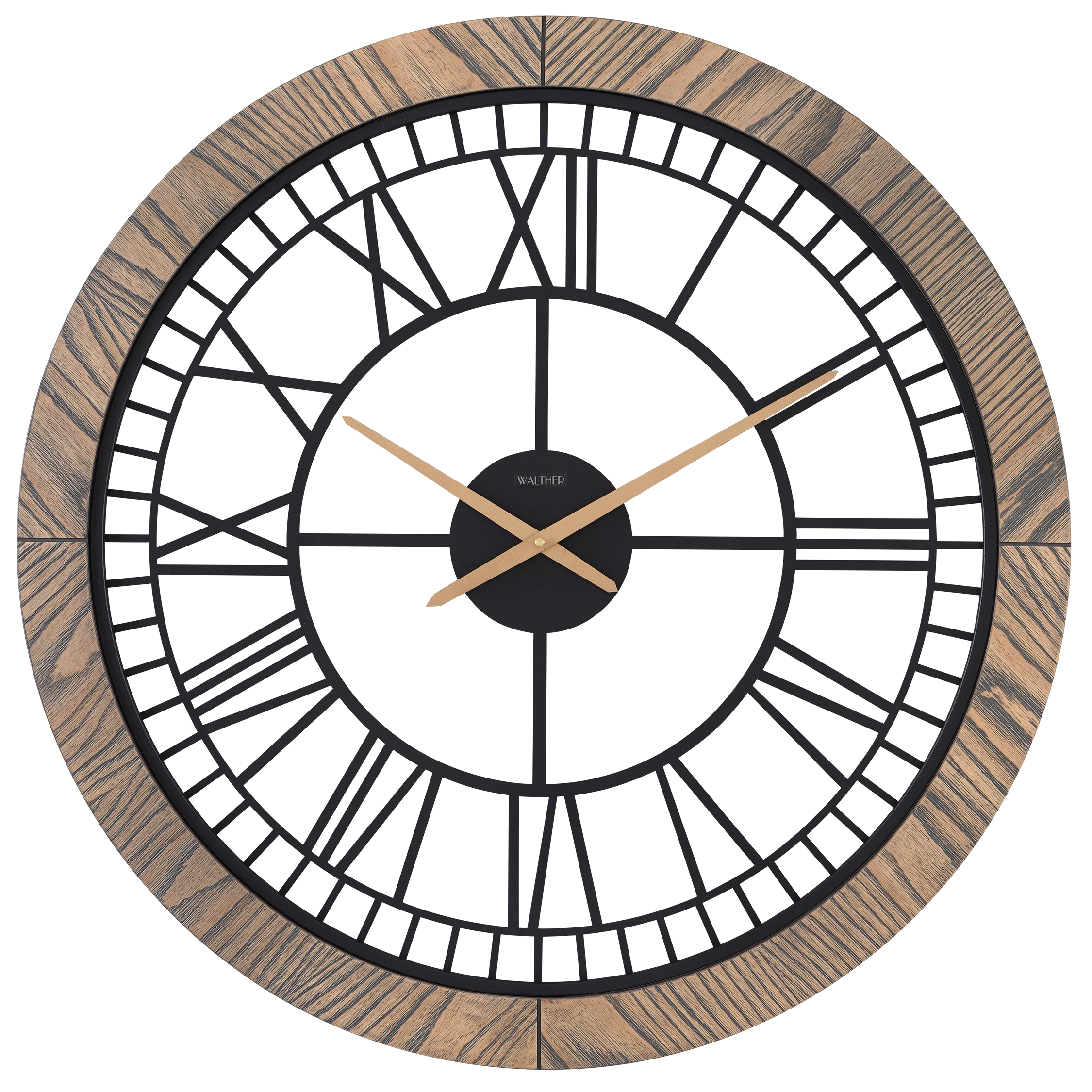 ساعت دیواری مدرن قهوه‌ایM8071