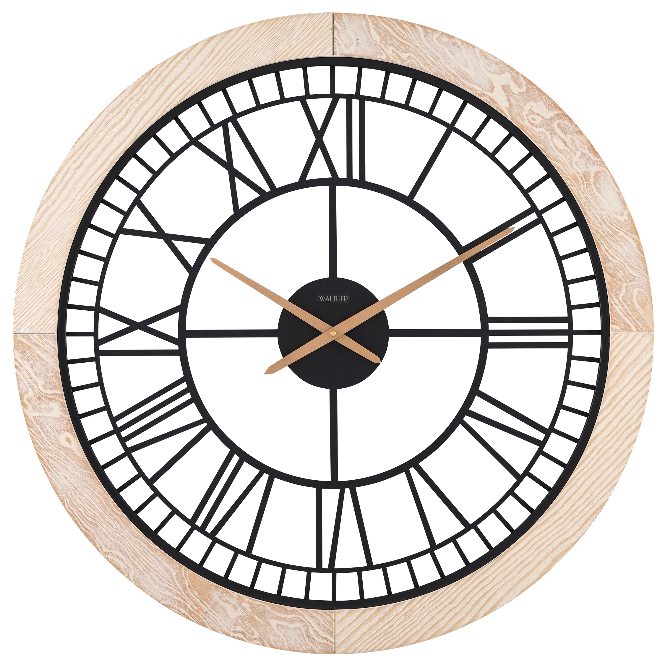 ساعت دیواری مدرن وایت‌واش M8071