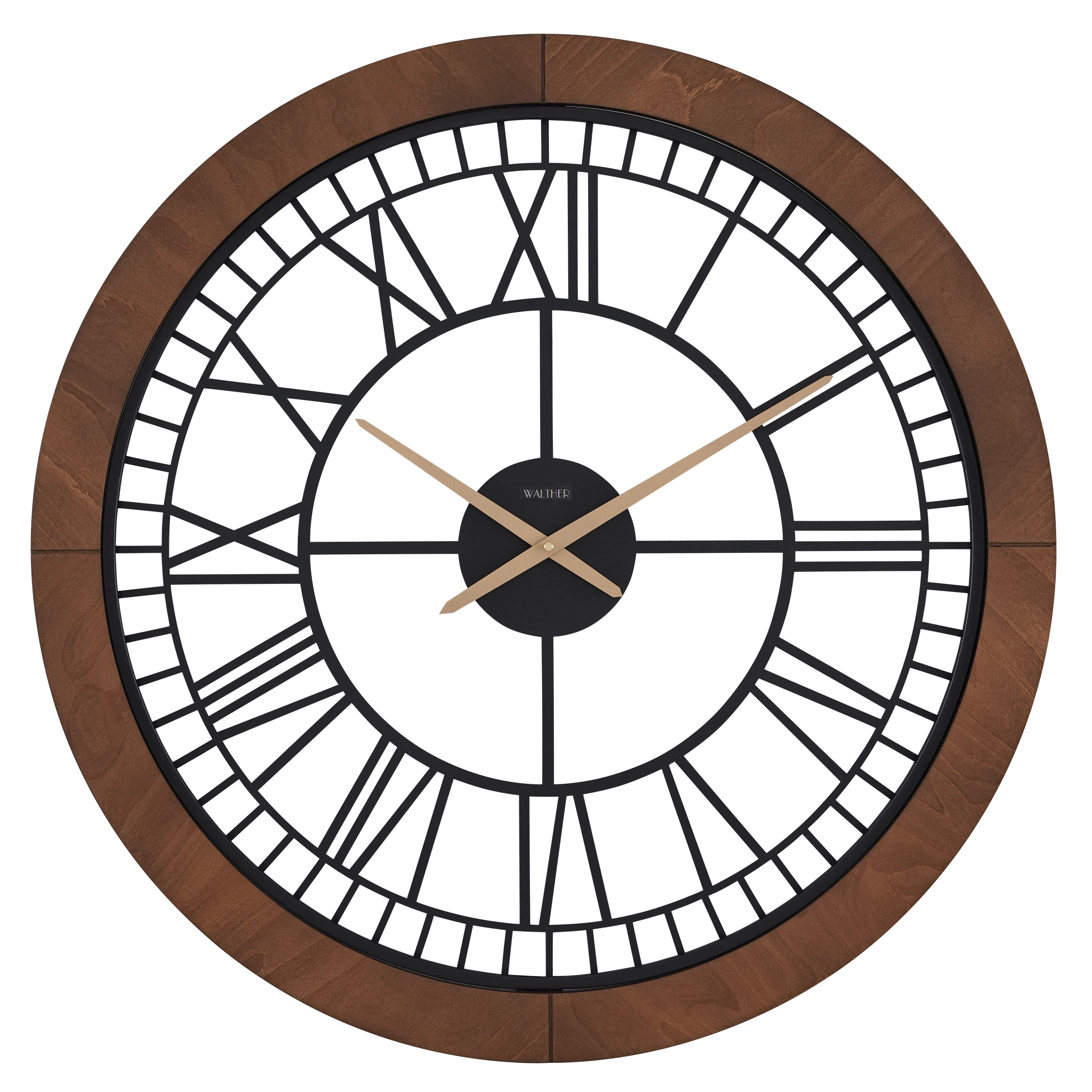 ساعت دیواری مدرن قهوه‌ایM8071