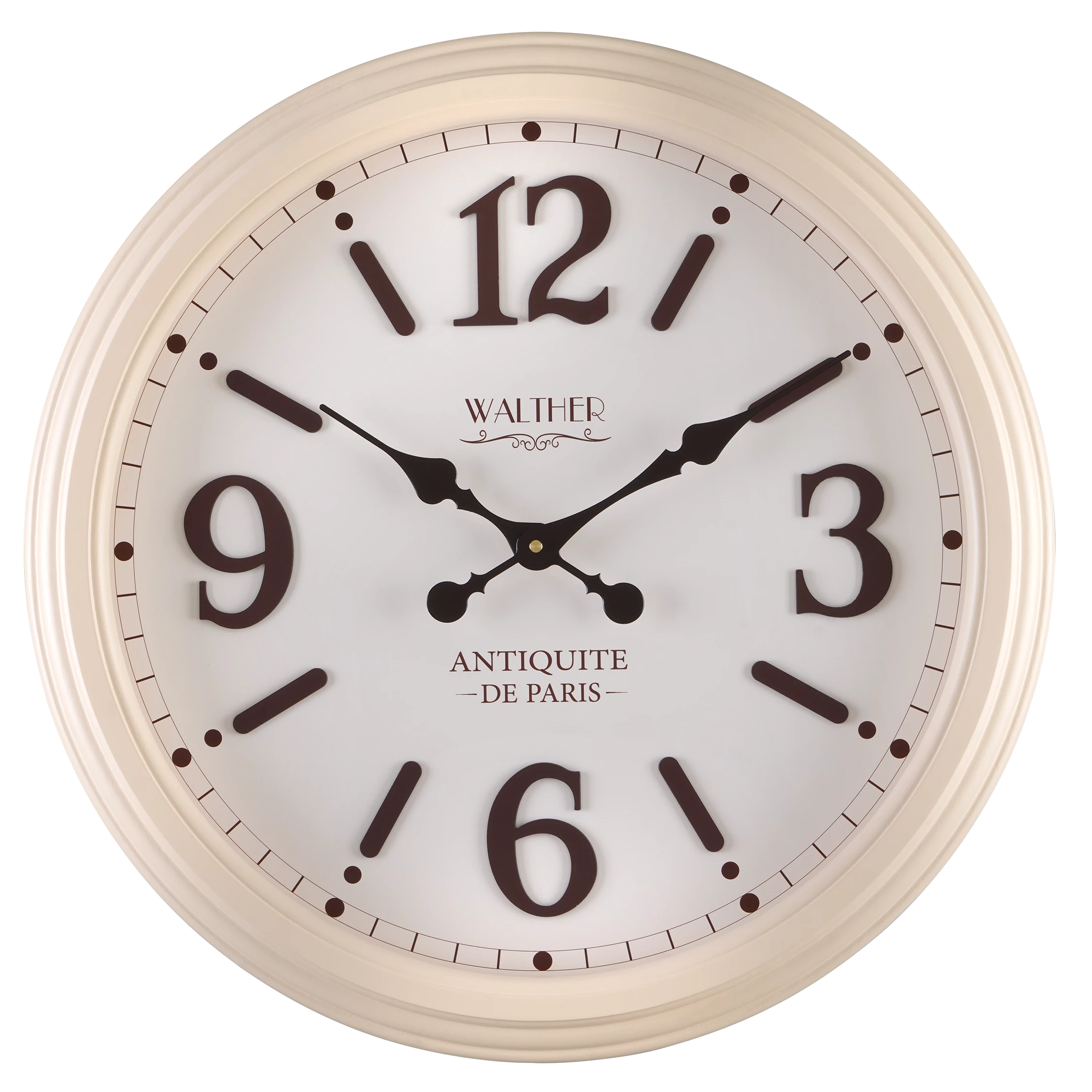 ساعت دیواری مدرن کرمی E6034