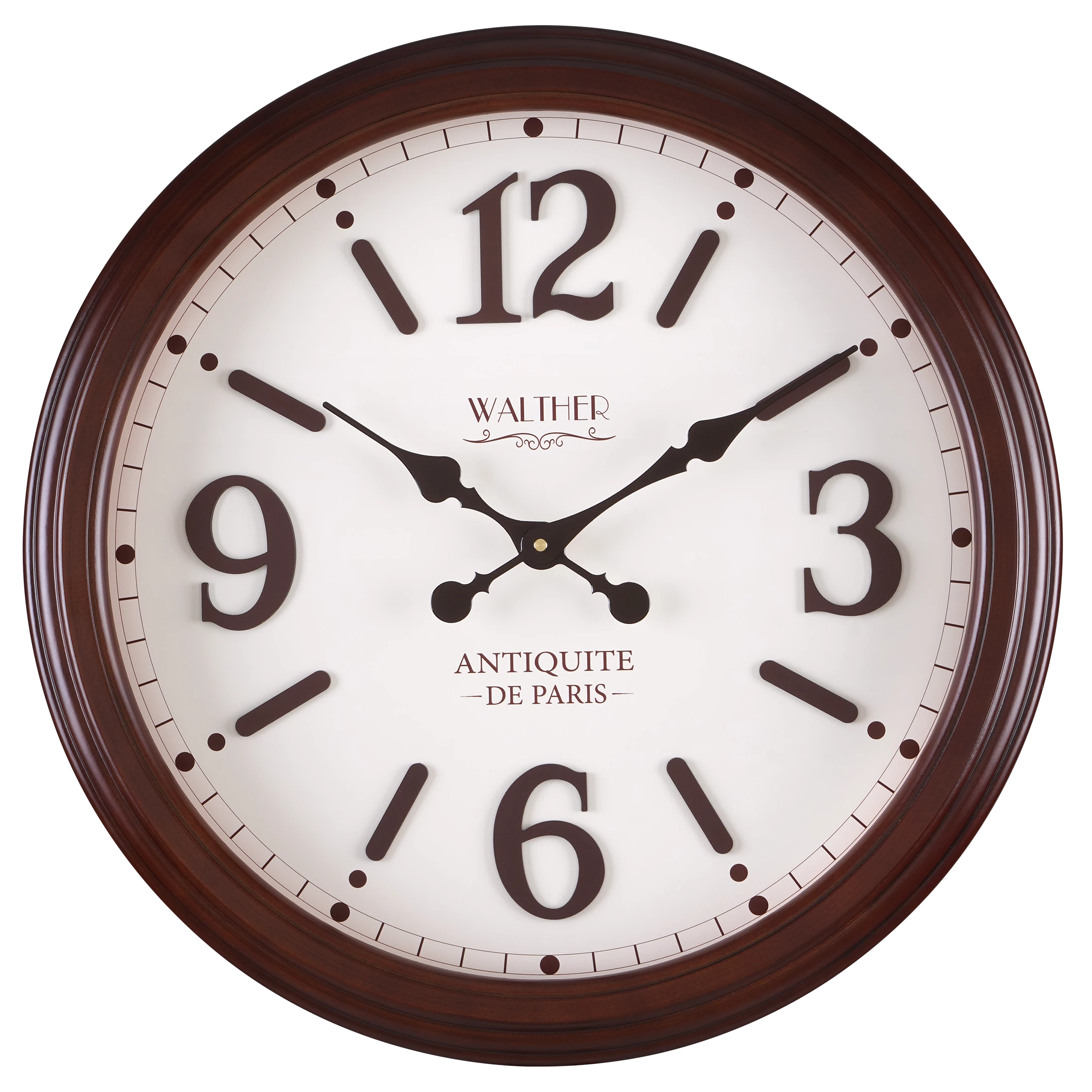 ساعت دیواری مدرن قهوه‌ای E6034