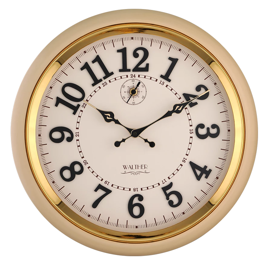 ساعت دیواری مدرن کرمی D4018