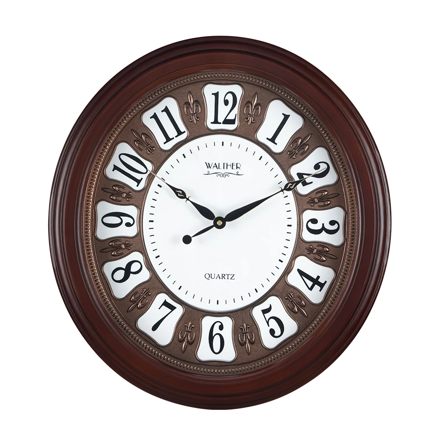ساعت دیواری مدرن قهوه‌ای E5528