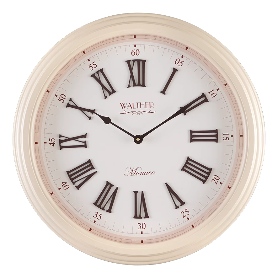 ساعت دیواری مدرن کرمی E6031