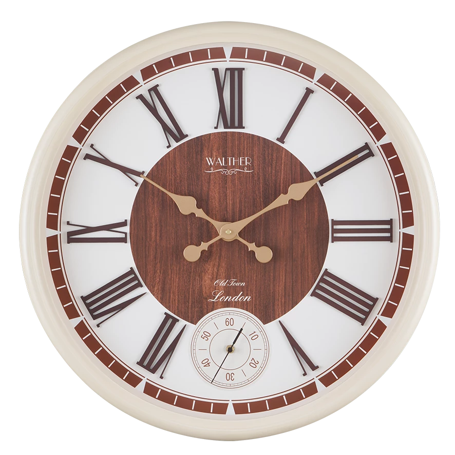 ساعت دیواری مدرن کرمی ‌B6009