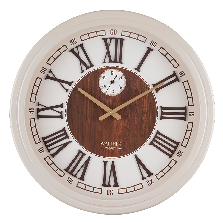 ساعت دیواری مدرن کرمی A6007