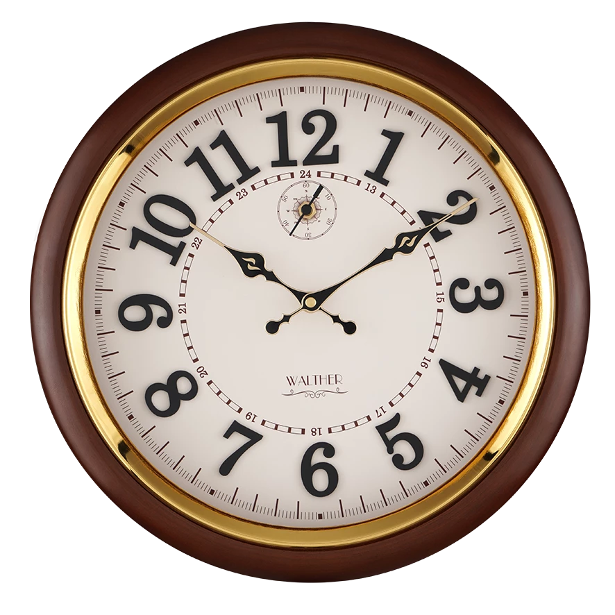 ساعت دیواری مدرن قهوه‌ای D4018