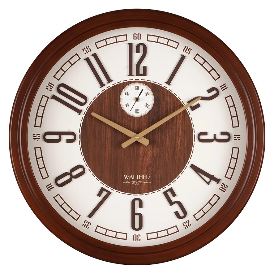 ساعت دیواری مدرن قهوه‌ای A6008