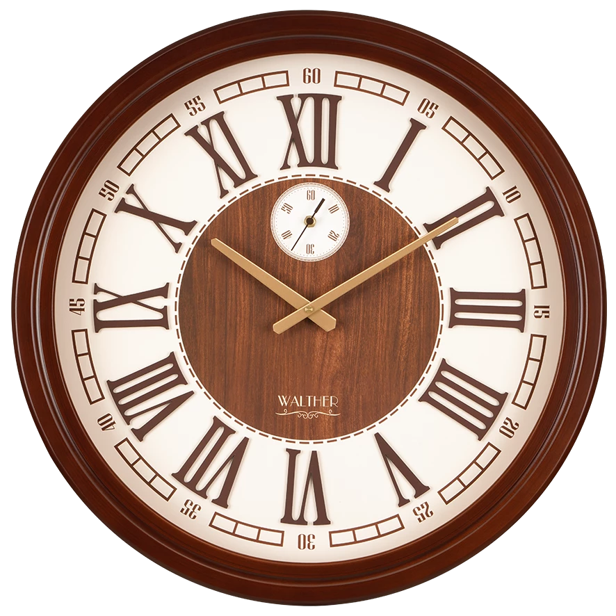 ساعت دیواری مدرن قهوه‌ای A6007