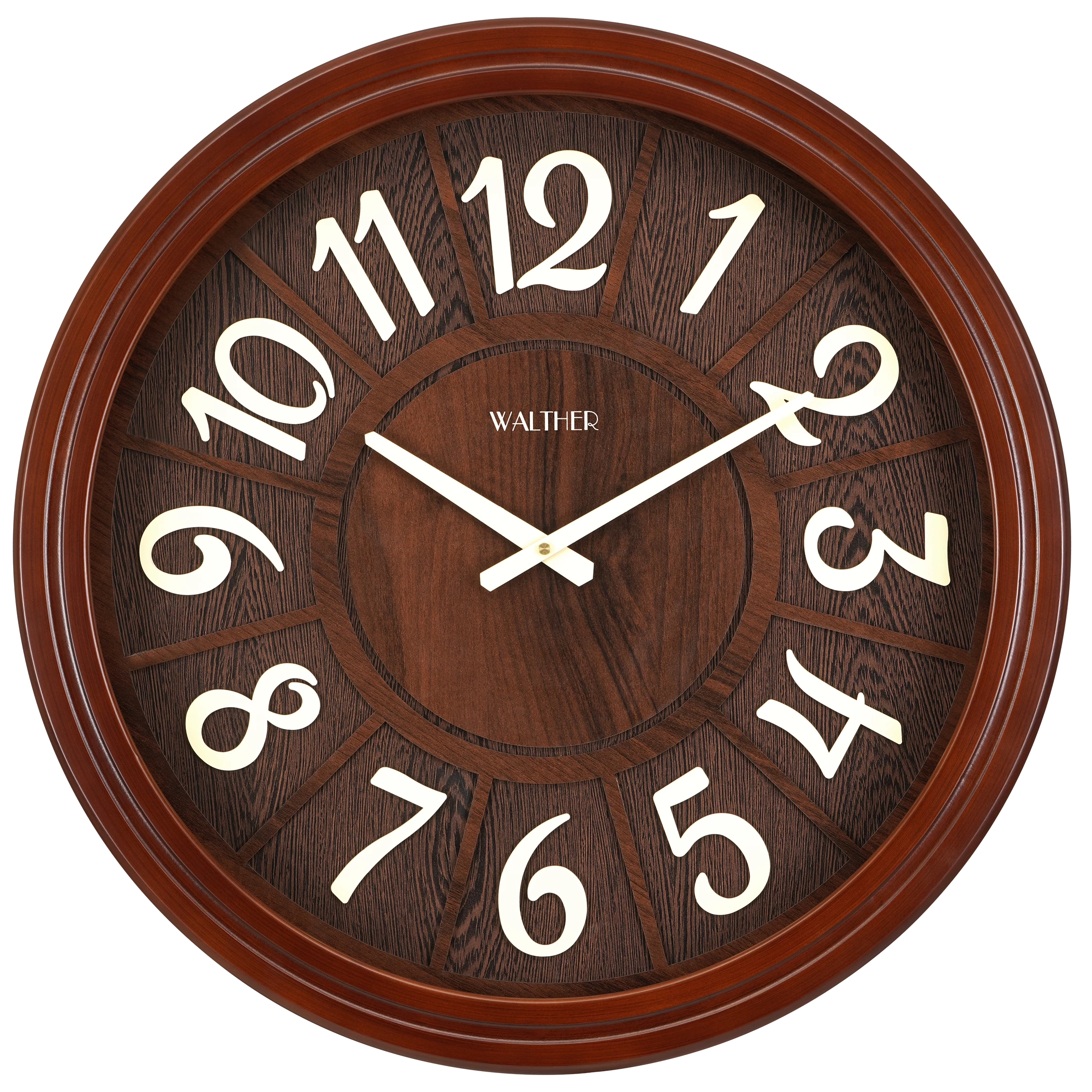 ساعت دیواری مدرن قهوه‌ای A6004