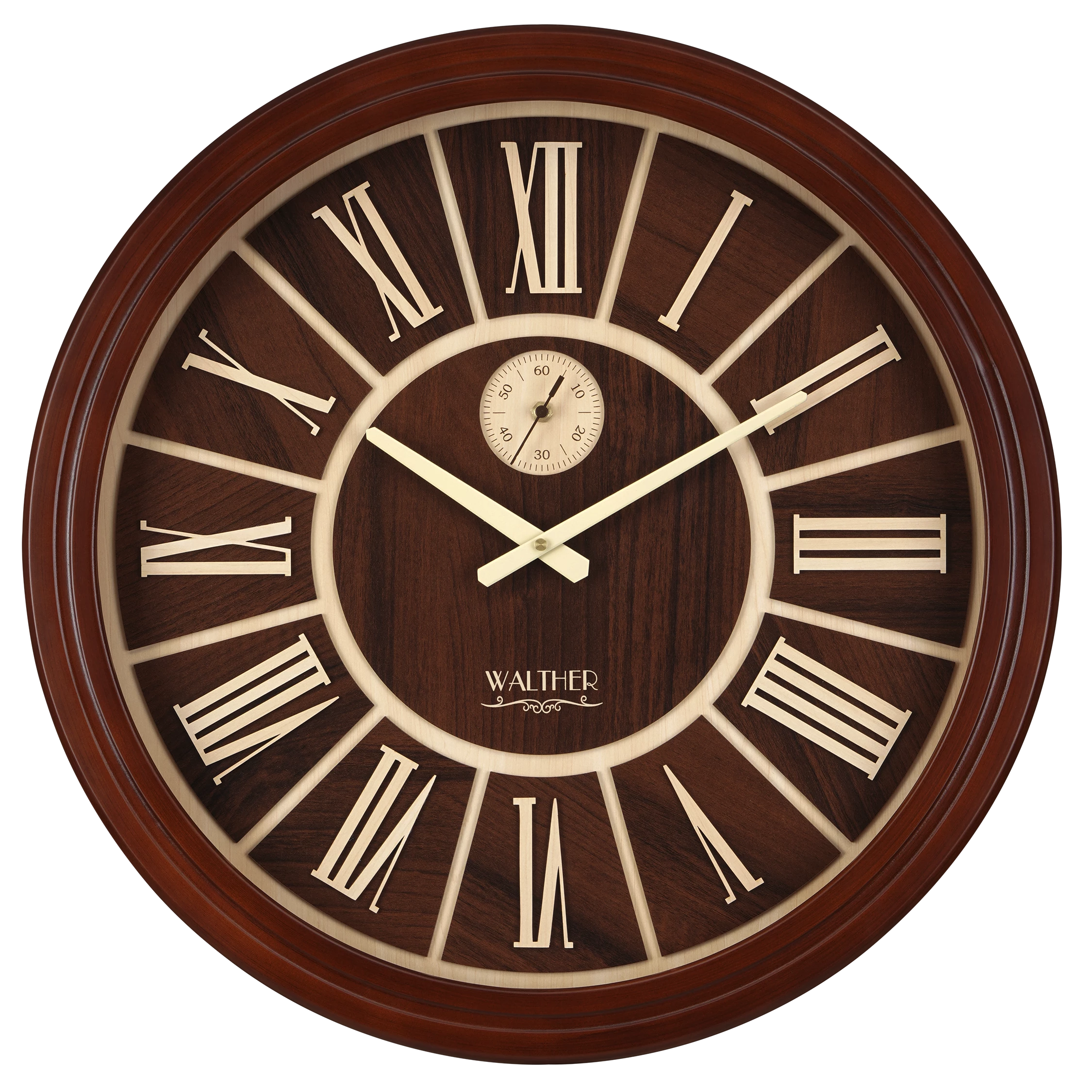 ساعت دیواری مدرن قهوه‌ای A6001